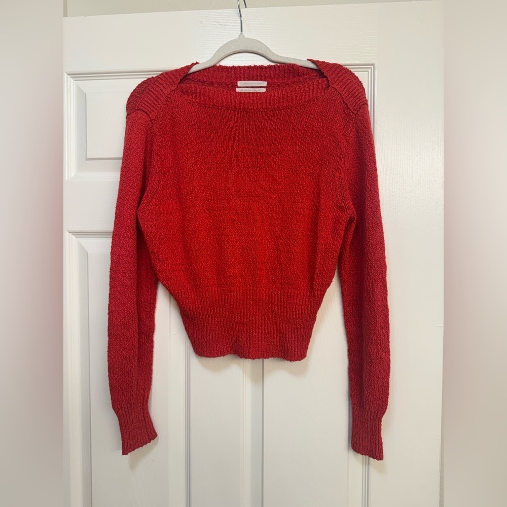 Urban Outfitters Vibrant Red Crew Neck Sweater